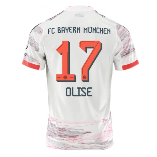 Stroje piłkarskie Bayern Munich Michael Olise #17 Koszulka Wyjazdowej 2025-26 Krótki Rękaw